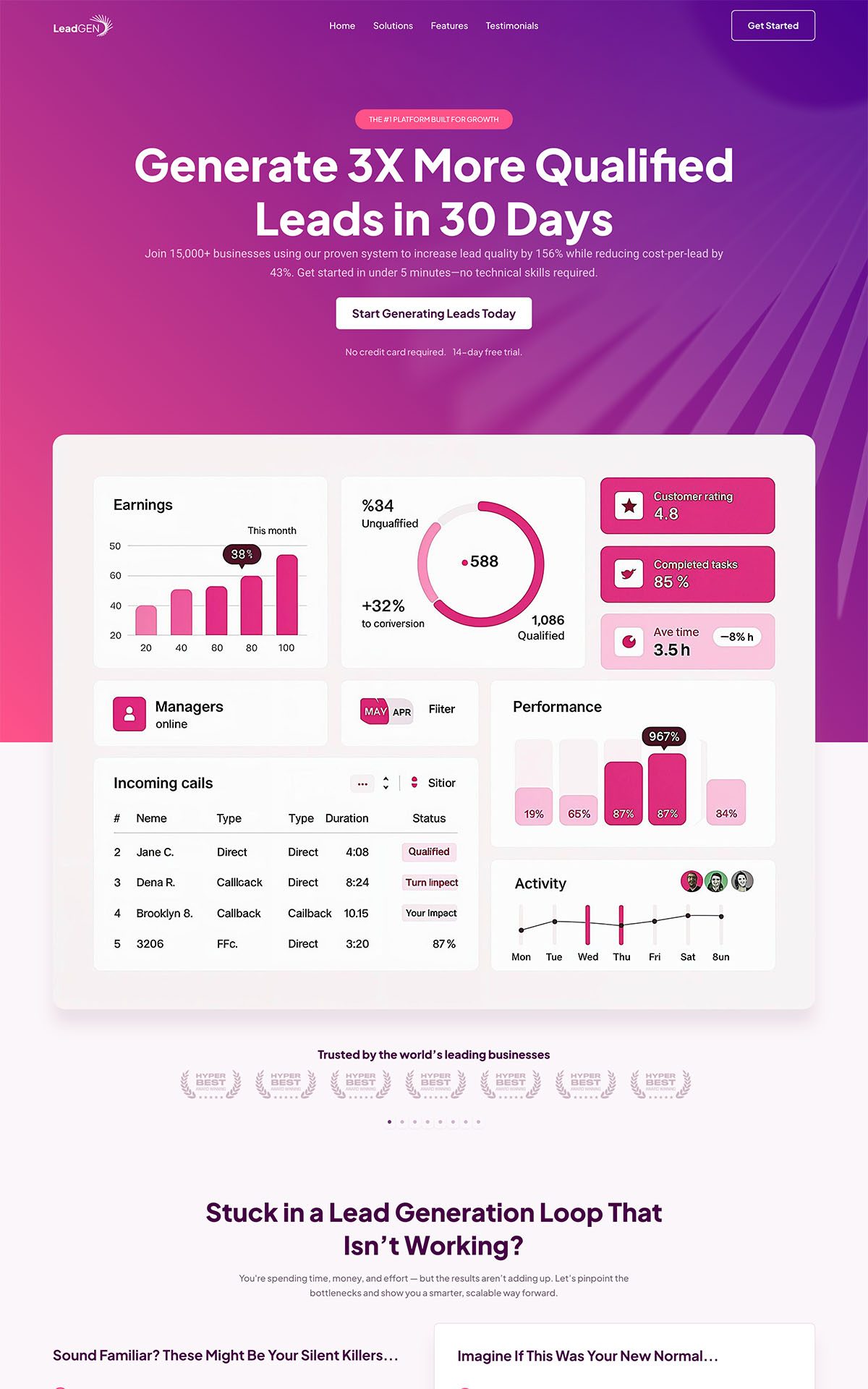 SaaS Landing Page